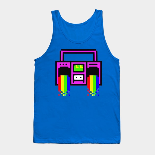 Retro Sound Tank Top by flimflamsam